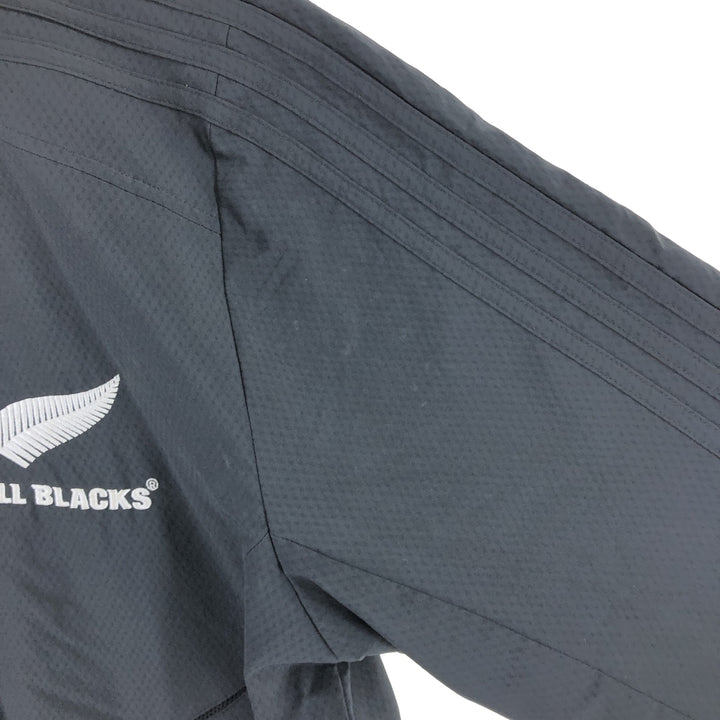 Adidas All Blacks windbreaker, men's size M polyester black type Vintage Second Hand