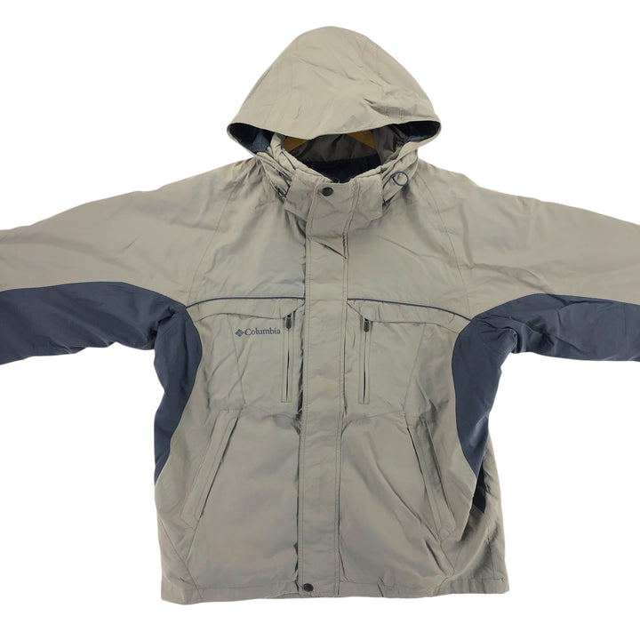 Columbia OMNI-TECH Mountain Parka Shell Jacket Men's M size Nylon Beige type Vintage Second Hand