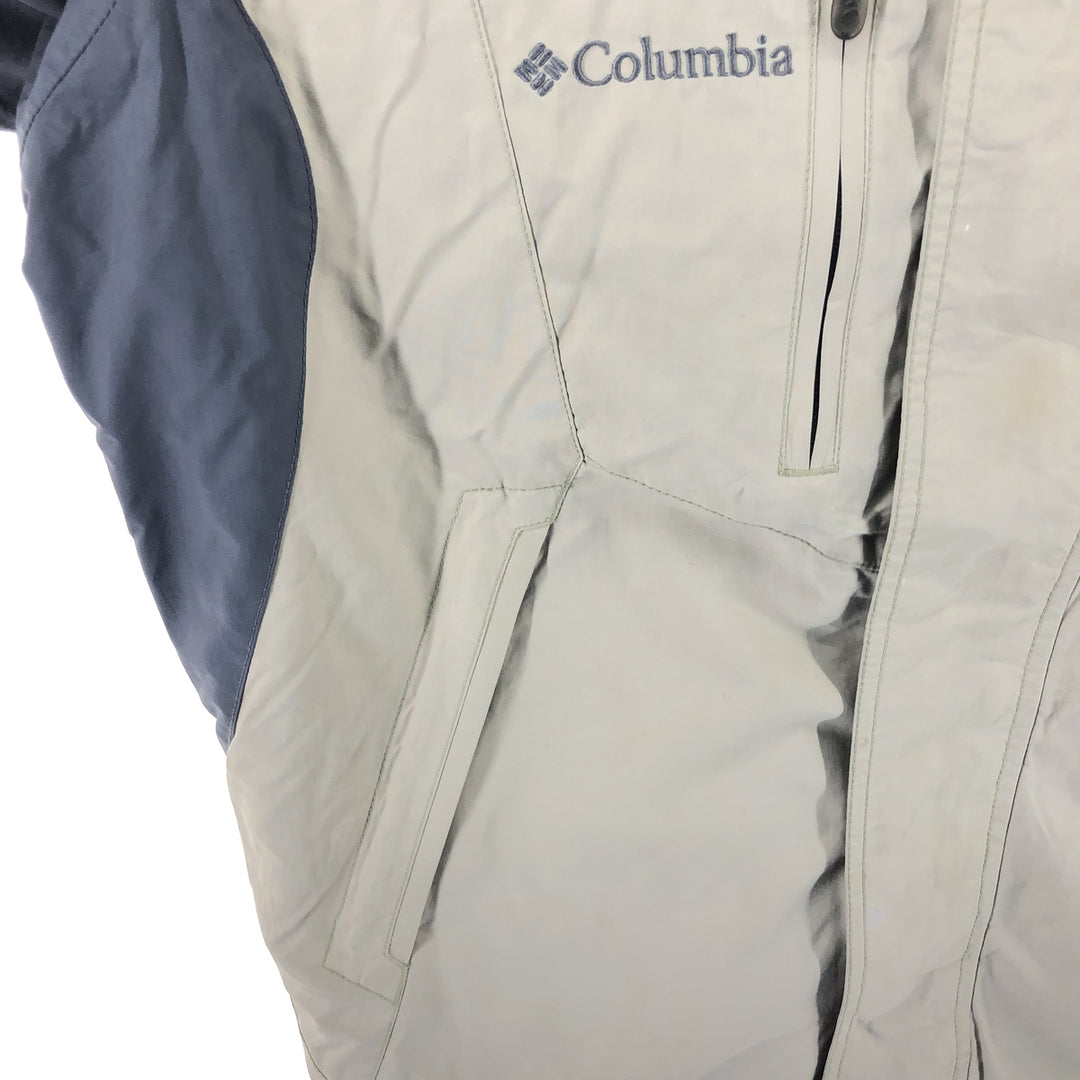 Columbia OMNI-TECH Mountain Parka Shell Jacket Men's M size Nylon Beige type Vintage Second Hand