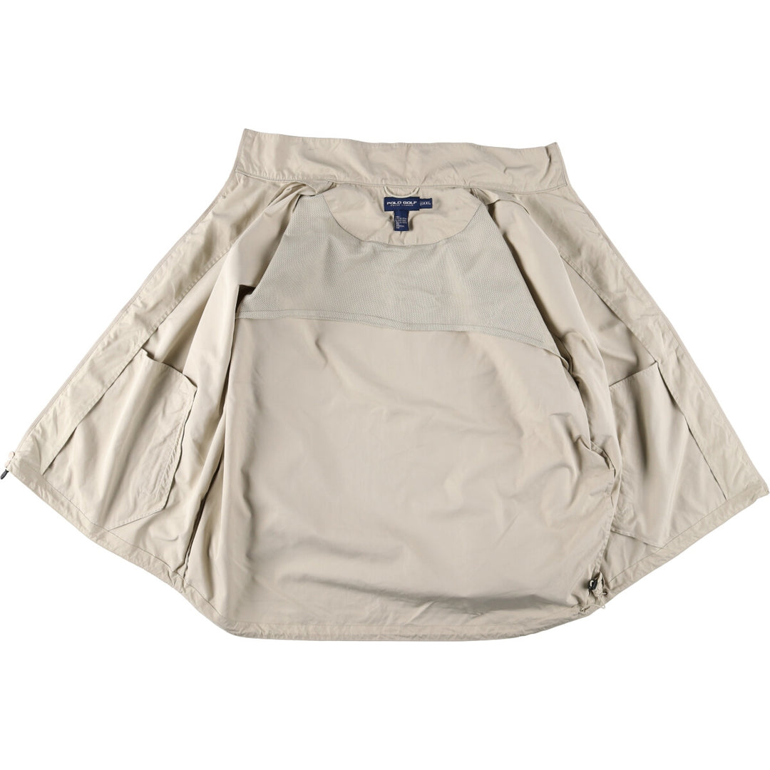 Ralph Lauren POLO GOLF Windbreaker for Men, Size XXL polyester Beige type Vintage Second Hand