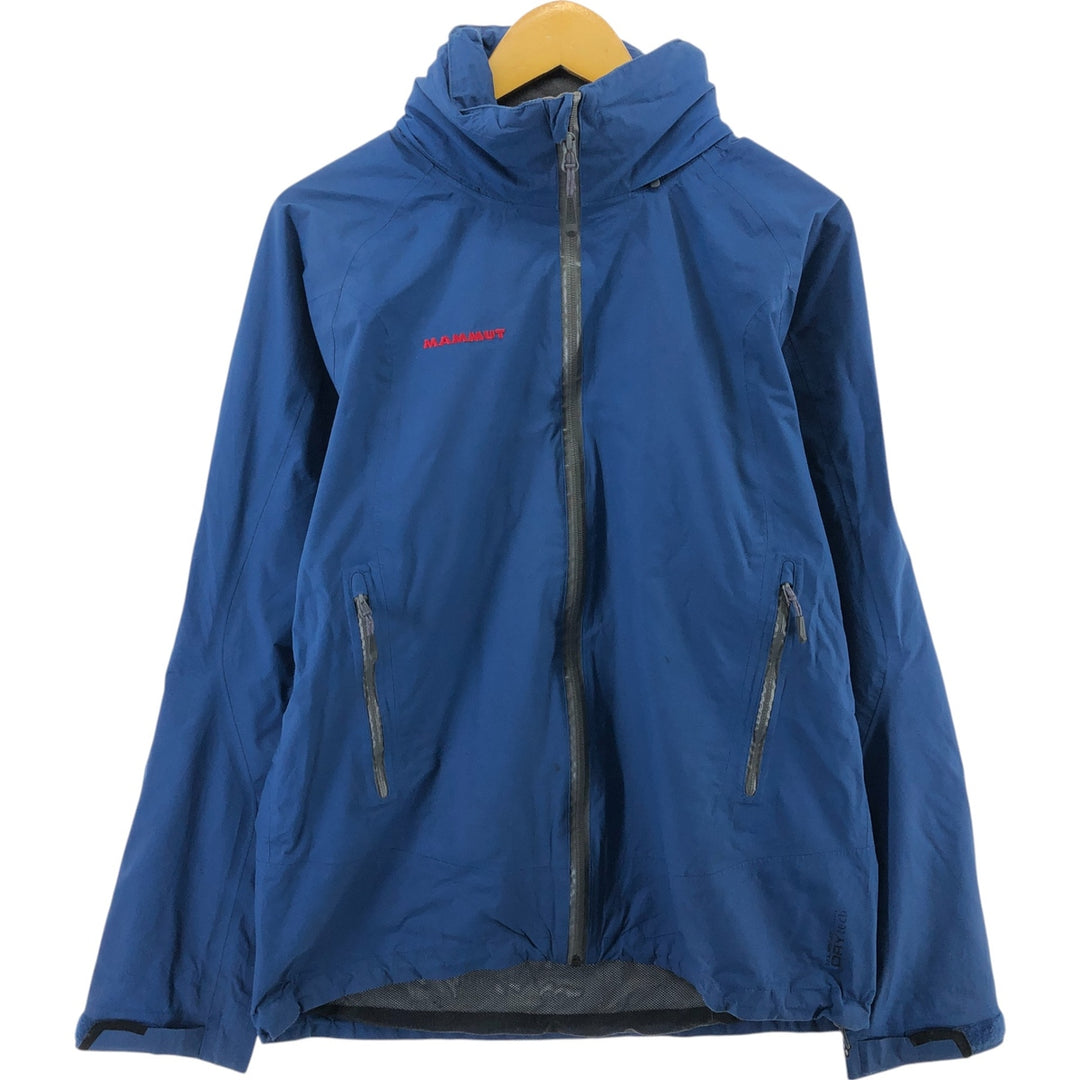 Mammut DRY TECH nylon parka, men's size L Nylon blue type Vintage Second Hand