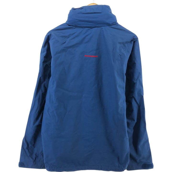 Mammut DRY TECH nylon parka, men's size L Nylon blue type Vintage Second Hand