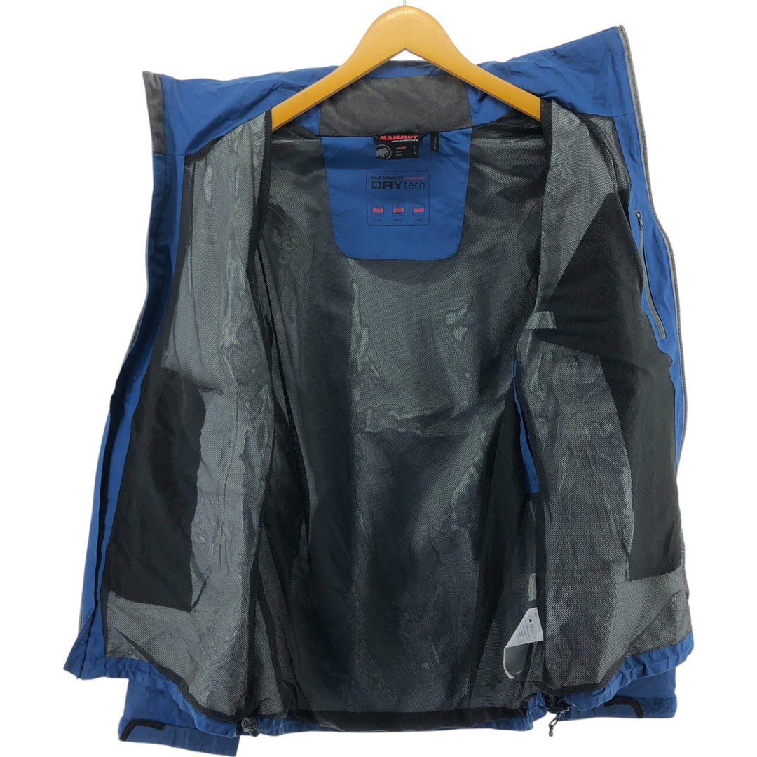Mammut DRY TECH nylon parka, men's size L Nylon blue type Vintage Second Hand