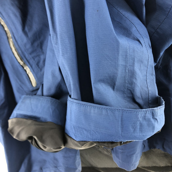 Mammut DRY TECH nylon parka, men's size L Nylon blue type Vintage Second Hand