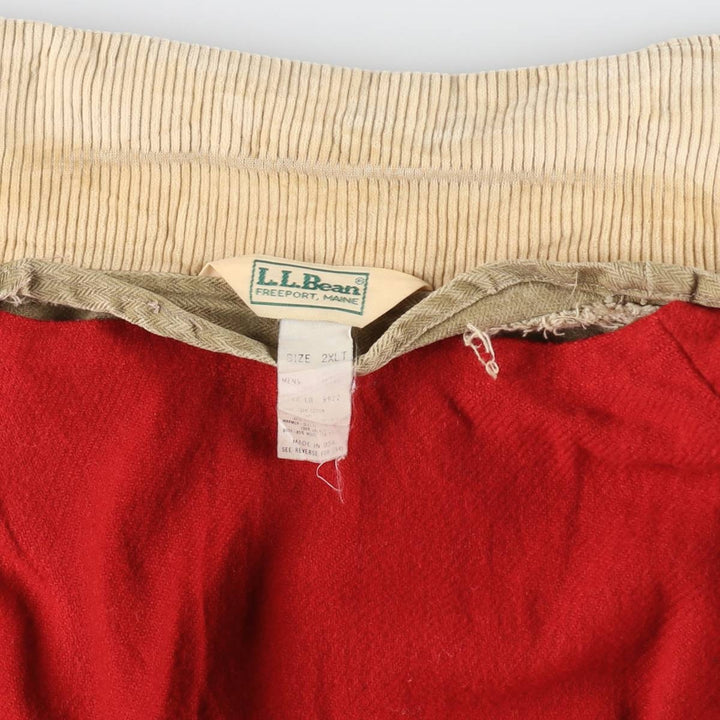 70s~80'S LLBean Herringbone Hunting Jacket with attached liner Made in USA Men's XXL /eaa514075