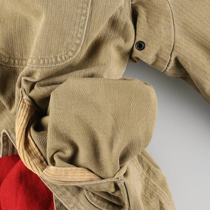 70s~80'S LLBean Herringbone Hunting Jacket with attached liner Made in USA Men's XXL /eaa514075