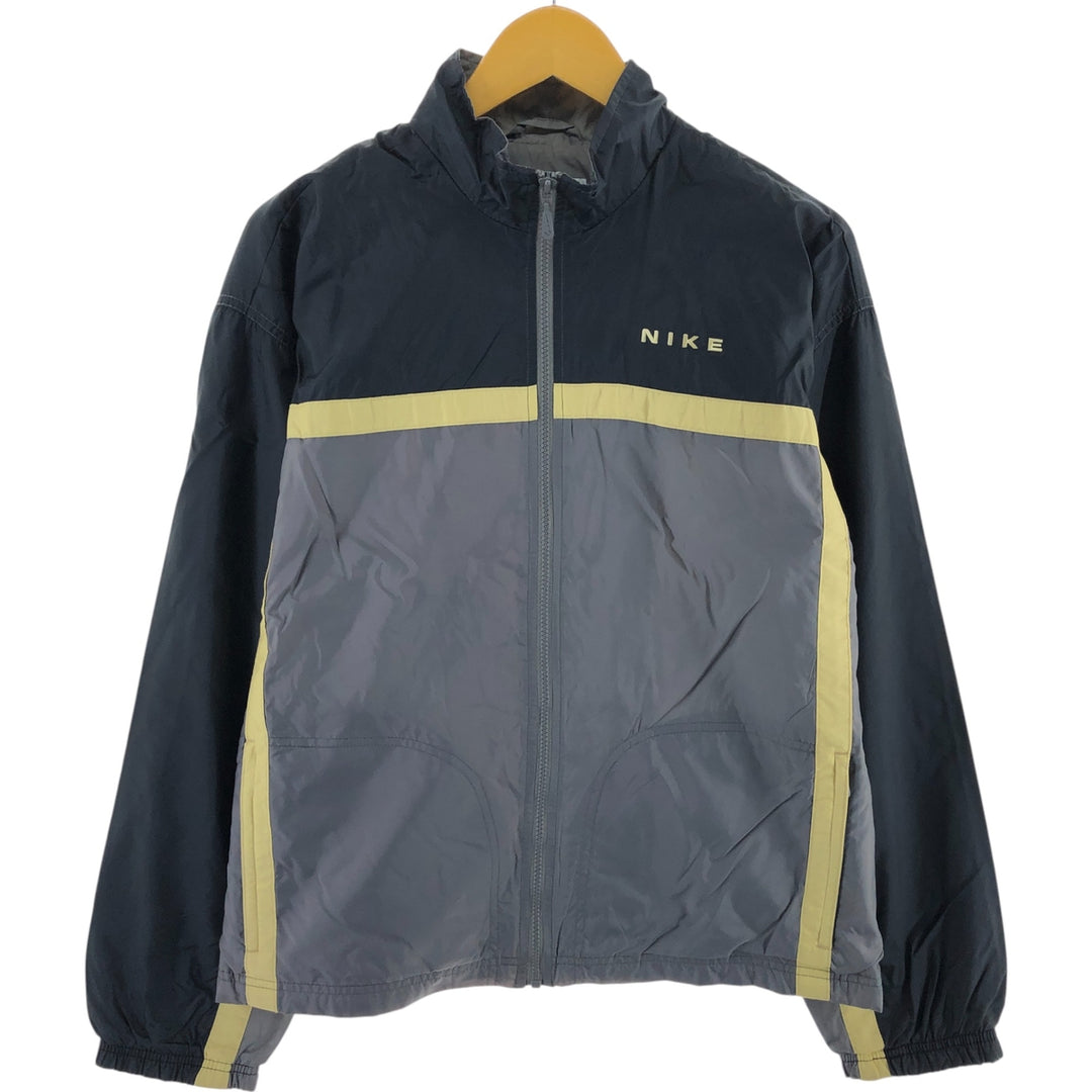 90'S Nike NIKE Back Logo Nylon Jacket Men's M Size Vintage Nylon gray type Vintage Second Hand