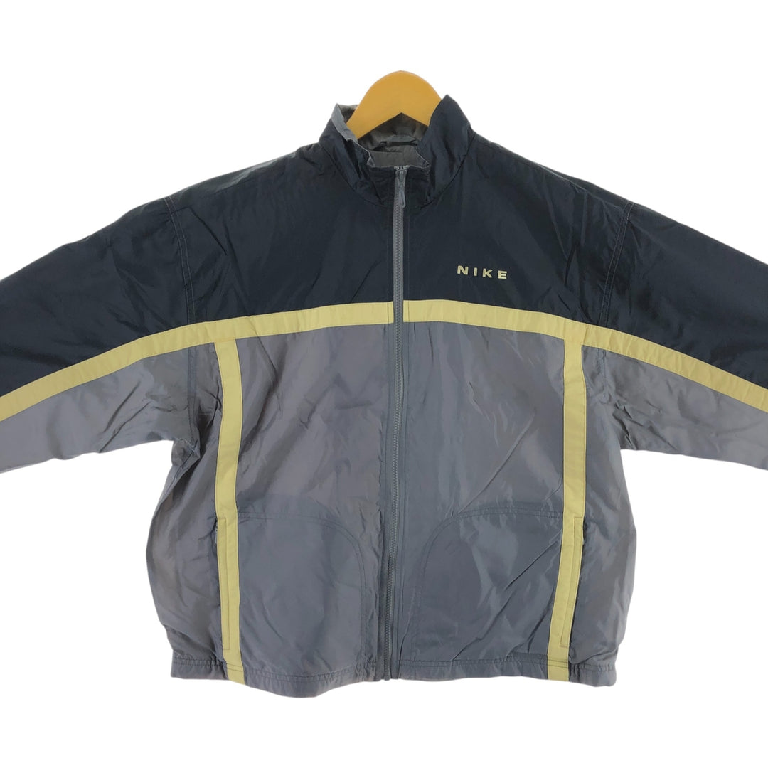 90'S Nike NIKE Back Logo Nylon Jacket Men's M Size Vintage Nylon gray type Vintage Second Hand