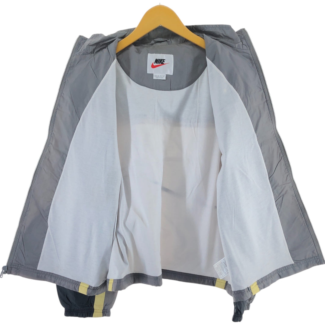 90'S Nike NIKE Back Logo Nylon Jacket Men's M Size Vintage Nylon gray type Vintage Second Hand