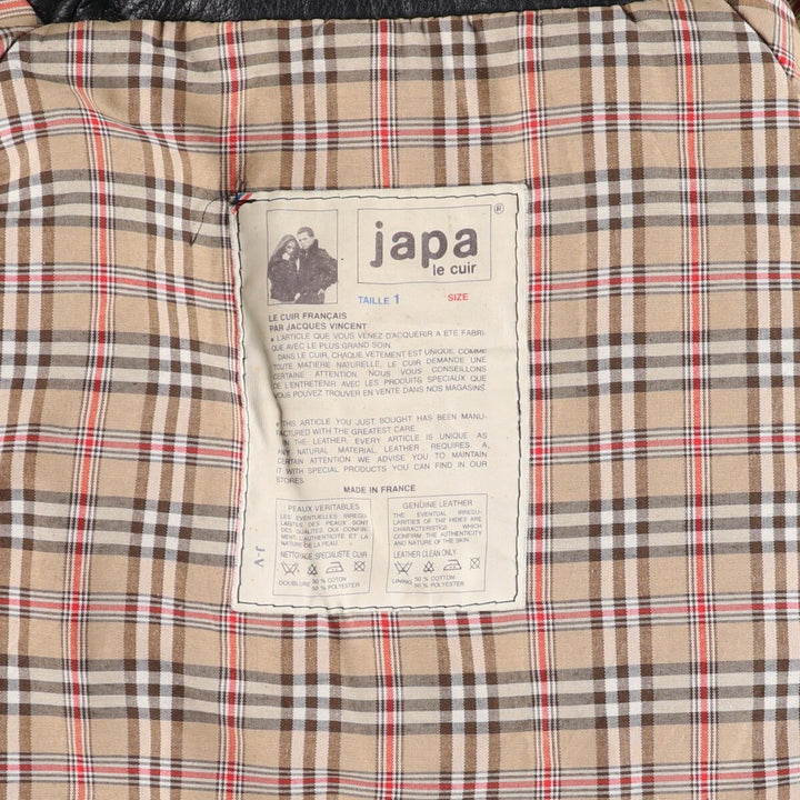 japa Leather blouson type Made in France Men's XL size /eaa514100