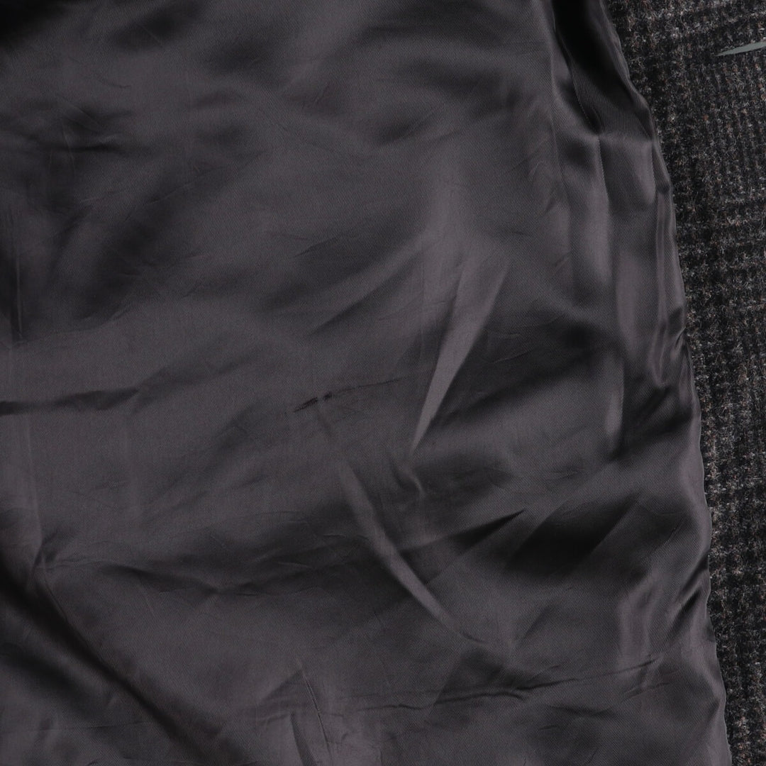 Eddie Bauer Check Pattern Wool Long Coat Made in USA Men's L size / eaa514106