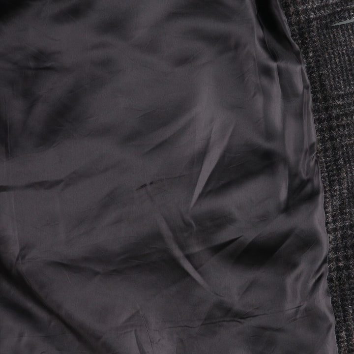 Eddie Bauer Check Pattern Wool Long Coat Made in USA Men's L size / eaa514106