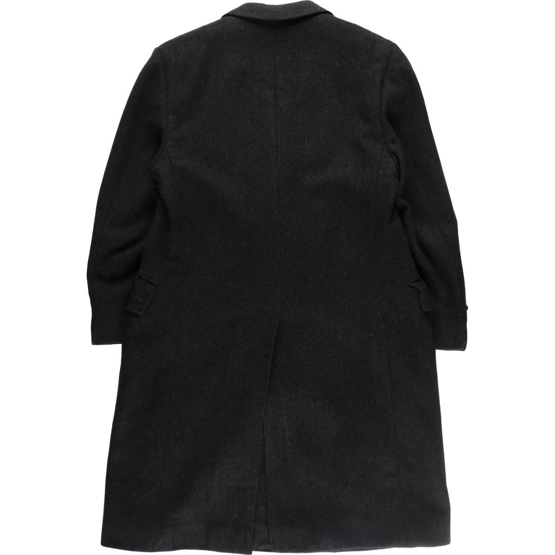 Ermenegildo Zegna Peaked lapel double-breasted herringbone Chester coat, men's size M / eaa514149