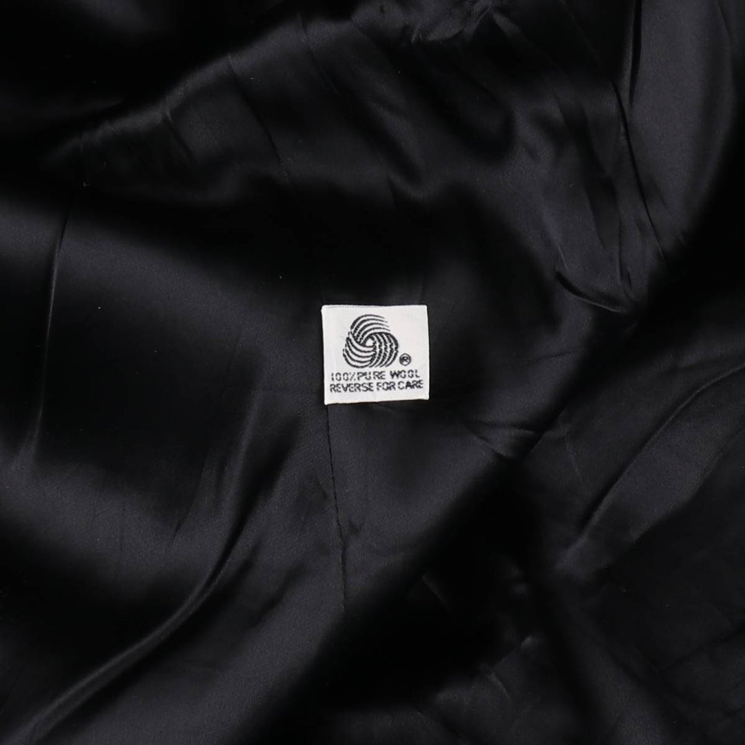 Herringbone wool Chester coat made in USA, men's size L /eaa514151