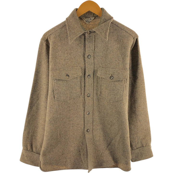 70'S WOOLRICH Wool Shirt Men's M Size Vintage /eaa514164