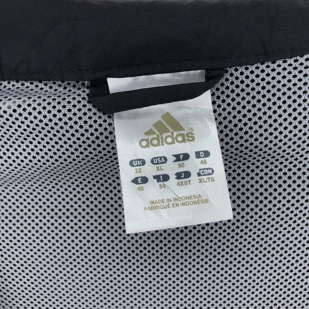 00'S adidas windbreaker men's XL size polyester black type Vintage Second Hand