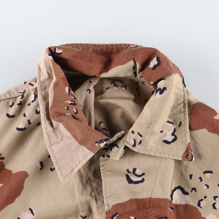 Authentic US military item, 1980'S camouflage Pattern 6C Desert Chocolate Chip Camo BDU military jacket, made in USA, men's M equivalent, vintage /eaa514210