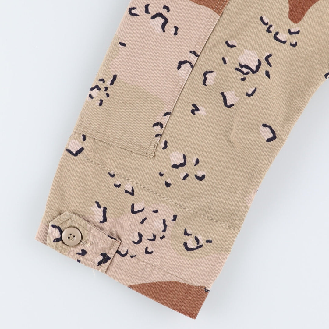 Authentic US military item, 1980'S camouflage Pattern 6C Desert Chocolate Chip Camo BDU military jacket, made in USA, men's M equivalent, vintage /eaa514210