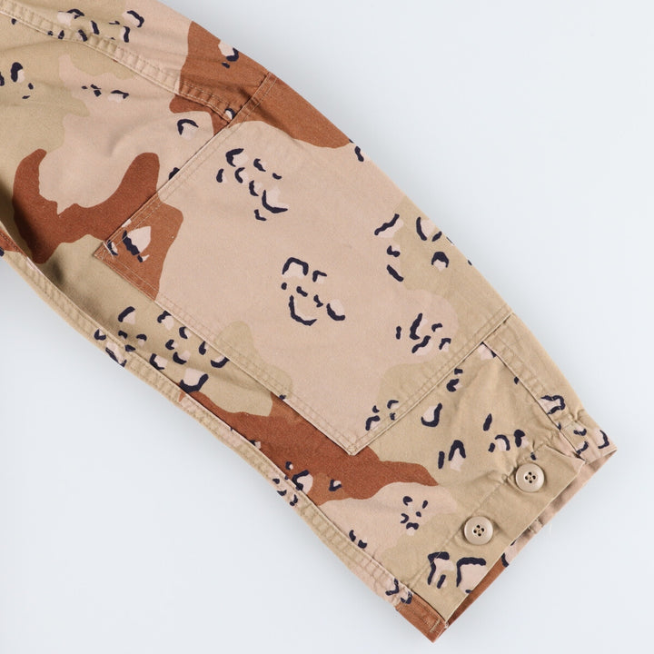 Authentic US military item, 1980'S camouflage Pattern 6C Desert Chocolate Chip Camo BDU military jacket, made in USA, men's M equivalent, vintage /eaa514210