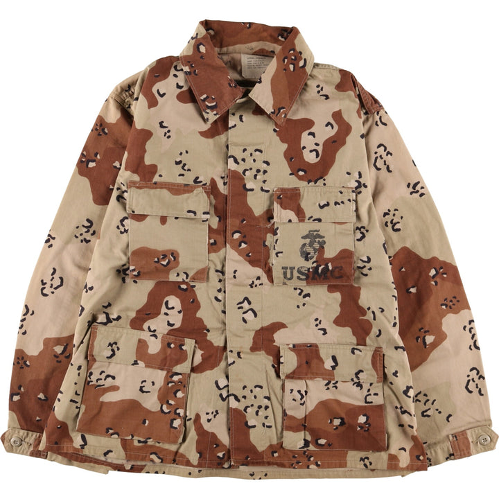 Genuine US military item, 90'S camouflage Pattern 6C Desert Chocolate Chip Camo BDU military jacket, USA made, LARGE-REGULAR, equivalent to men's L /eaa514211
