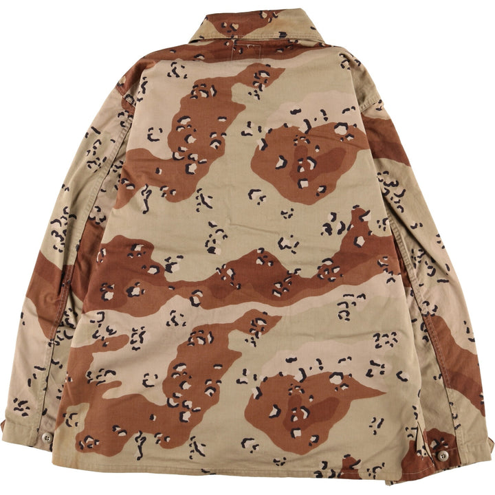 Genuine US military item, 90'S camouflage Pattern 6C Desert Chocolate Chip Camo BDU military jacket, USA made, LARGE-REGULAR, equivalent to men's L /eaa514211