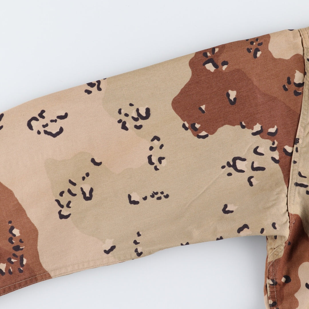 Genuine US military item, 90'S camouflage Pattern 6C Desert Chocolate Chip Camo BDU military jacket, USA made, LARGE-REGULAR, equivalent to men's L /eaa514211