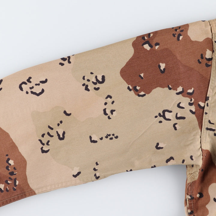 Genuine US military item, 90'S camouflage Pattern 6C Desert Chocolate Chip Camo BDU military jacket, USA made, LARGE-REGULAR, equivalent to men's L /eaa514211