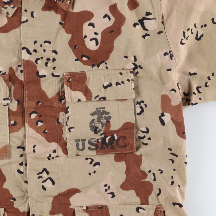 Genuine US military item, 90'S camouflage Pattern 6C Desert Chocolate Chip Camo BDU military jacket, USA made, LARGE-REGULAR, equivalent to men's L /eaa514211