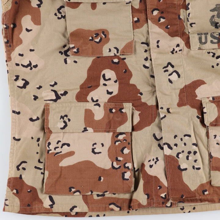 Genuine US military item, 90'S camouflage Pattern 6C Desert Chocolate Chip Camo BDU military jacket, USA made, LARGE-REGULAR, equivalent to men's L /eaa514211