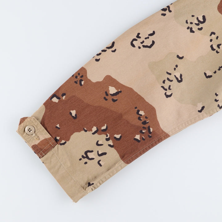 Genuine US military item, 90'S camouflage Pattern 6C Desert Chocolate Chip Camo BDU military jacket, USA made, LARGE-REGULAR, equivalent to men's L /eaa514211