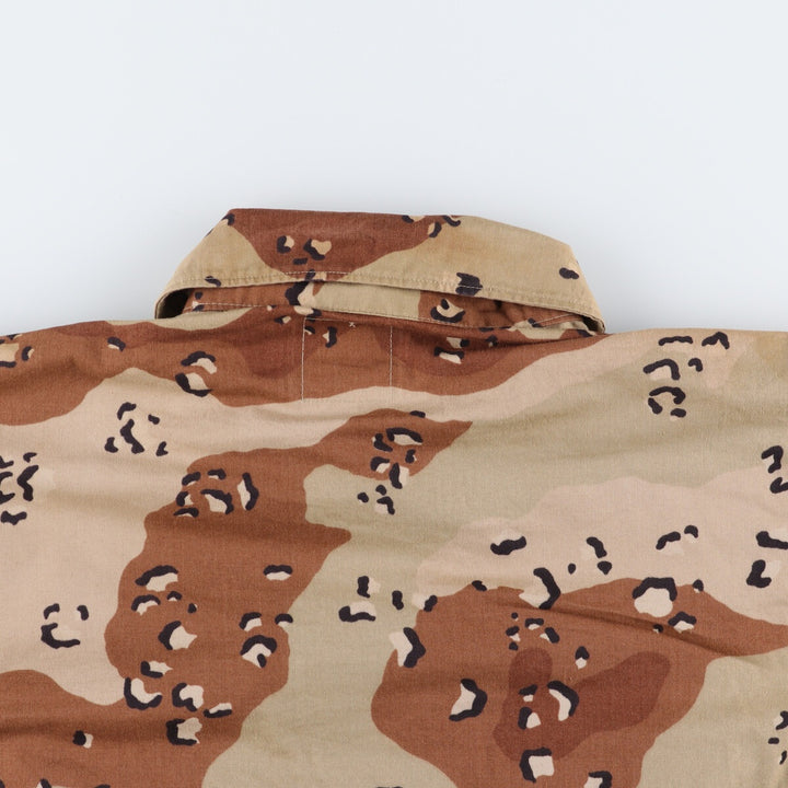 Genuine US military item, 90'S camouflage Pattern 6C Desert Chocolate Chip Camo BDU military jacket, USA made, LARGE-REGULAR, equivalent to men's L /eaa514211