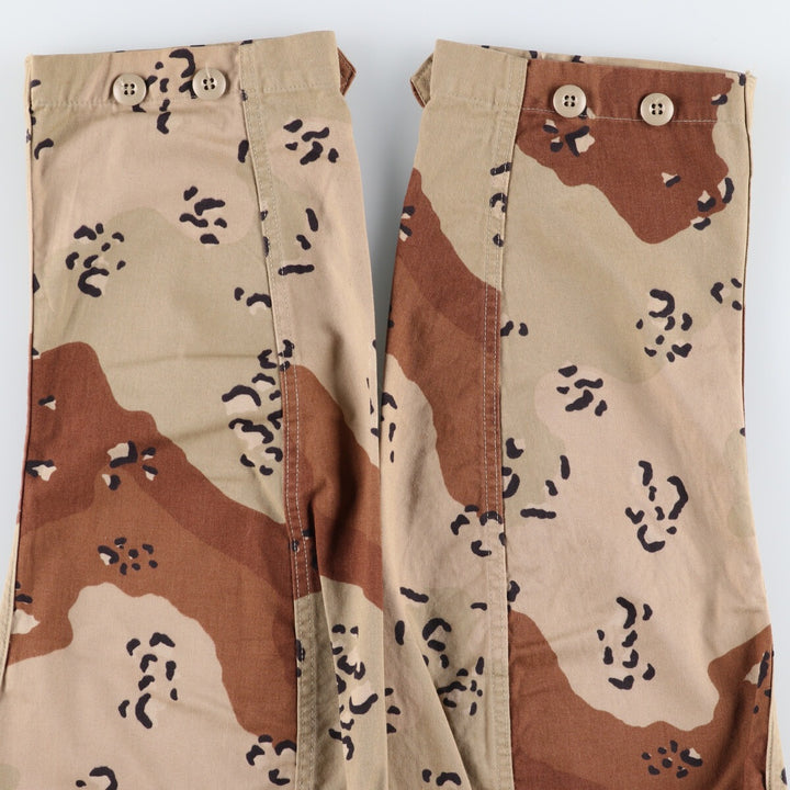 Genuine US military item, 90'S camouflage Pattern 6C Desert Chocolate Chip Camo BDU military jacket, USA made, LARGE-REGULAR, equivalent to men's L /eaa514211