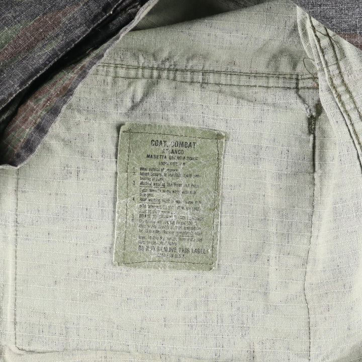 Civilian Camouflage Pattern Tiger Stripe Camo Ripstop BDU Military Jacket Made in USA Men's L size /eaa514212