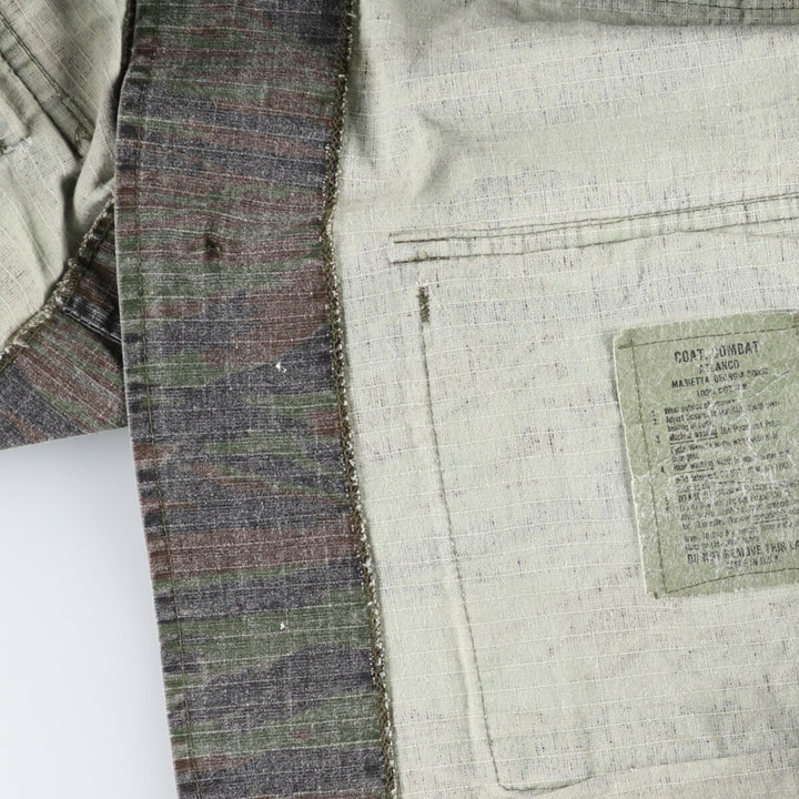 Civilian Camouflage Pattern Tiger Stripe Camo Ripstop BDU Military Jacket Made in USA Men's L size /eaa514212