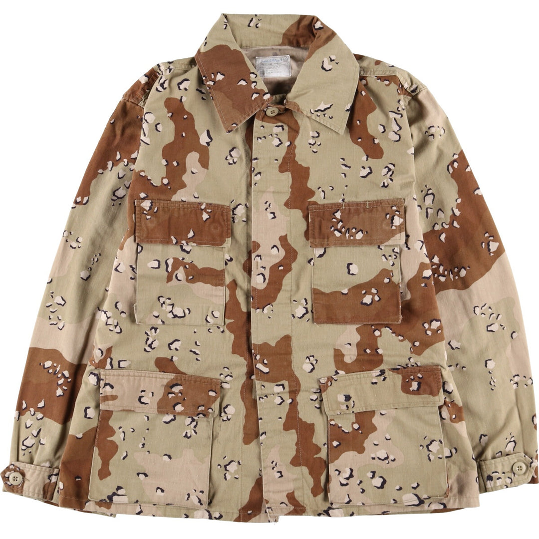 Genuine US military item, 90'S camouflage Pattern 6C Desert Chocolate Chip Camo BDU military jacket, made in USA, men's M equivalent, vintage /eaa514214