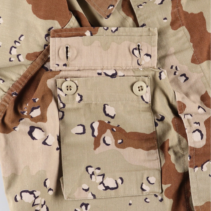 Genuine US military item, 90'S camouflage Pattern 6C Desert Chocolate Chip Camo BDU military jacket, made in USA, men's M equivalent, vintage /eaa514214