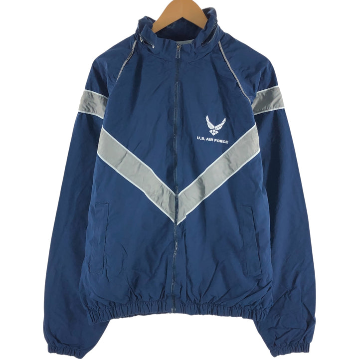 00'S US Military Genuine USAIR FORCE PTU Training Jacket Nylon Jacket Made in USA X-LARGE/LONG Men's XL equivalent /eaa514234