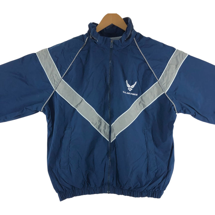 00'S US Military Genuine USAIR FORCE PTU Training Jacket Nylon Jacket Made in USA X-LARGE/LONG Men's XL equivalent /eaa514234