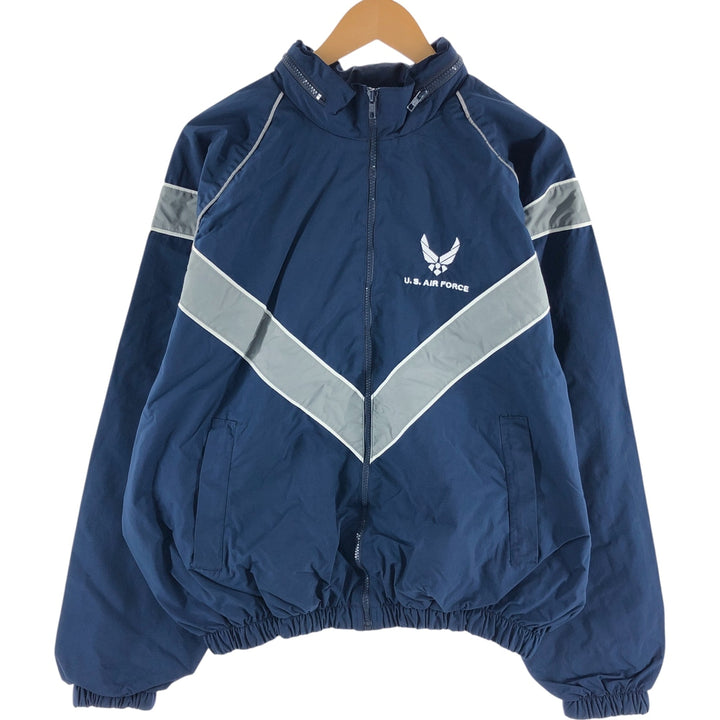 00'S US Military Genuine USAIR FORCE PTU Training Jacket Nylon Jacket Made in USA LARGE REGULAR Men's L equivalent /eaa514243