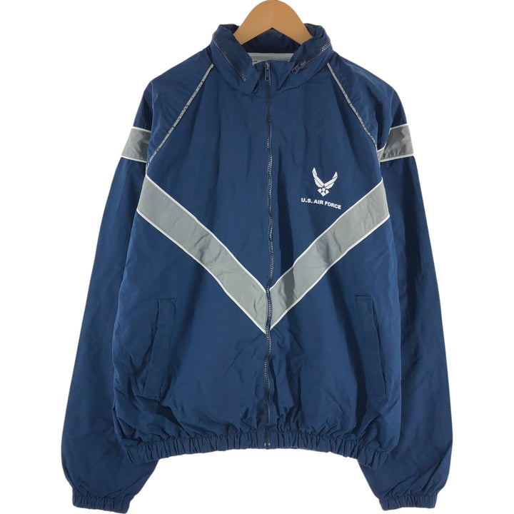 00'S US Military Genuine USAIR FORCE PTU Training Jacket Nylon Jacket Made in USA X-LARGE/LONG Men's XL equivalent /eaa514244