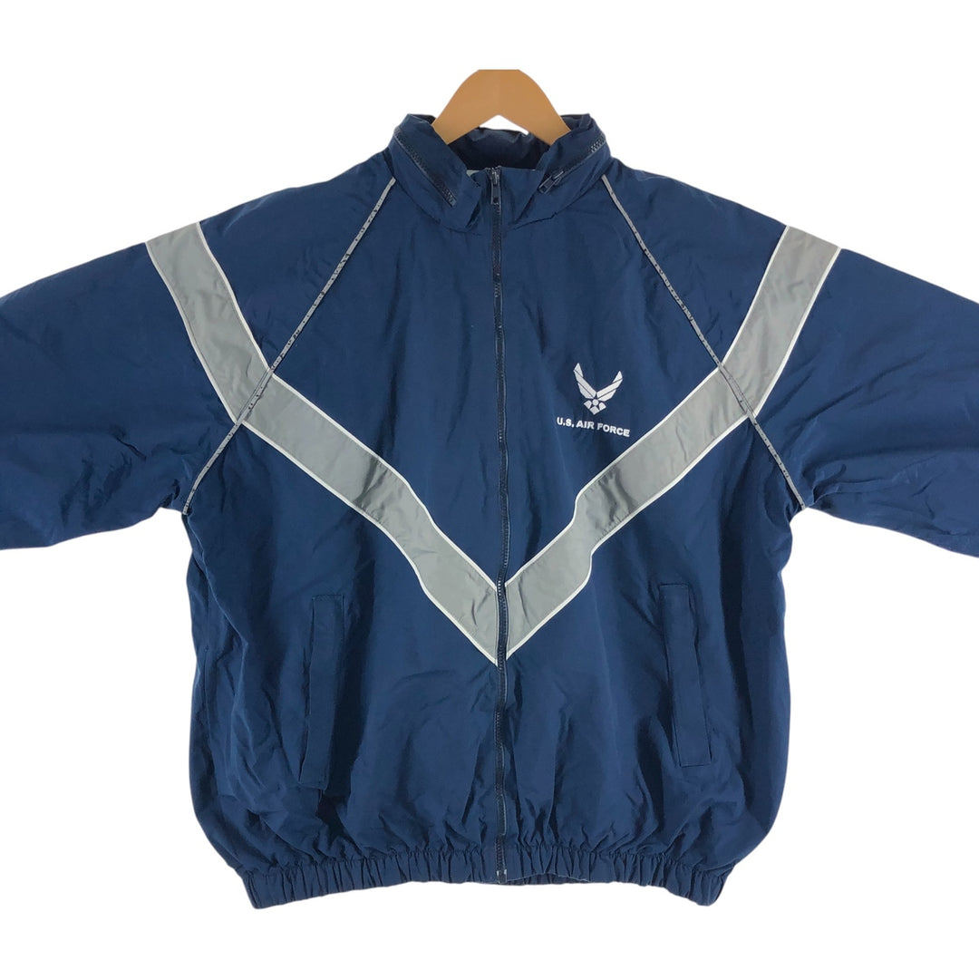 00'S US Military Genuine USAIR FORCE PTU Training Jacket Nylon Jacket Made in USA X-LARGE/LONG Men's XL equivalent /eaa514244