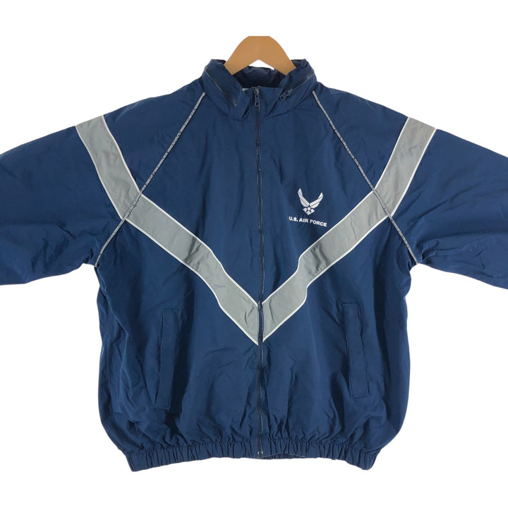 00'S US Military Genuine USAIR FORCE PTU Training Jacket Nylon Jacket Made in USA X-LARGE/LONG Men's XL equivalent /eaa514244