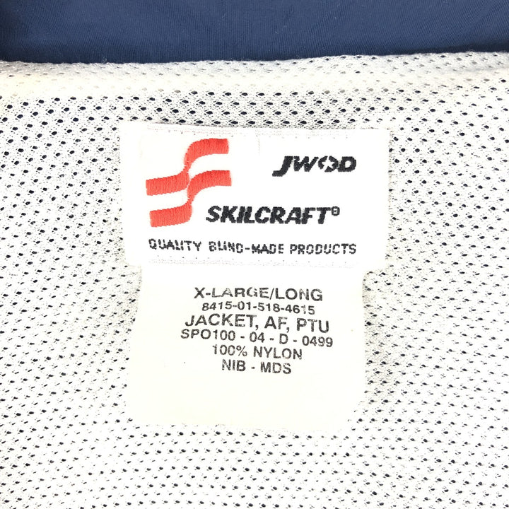 00'S US Military Genuine USAIR FORCE PTU Training Jacket Nylon Jacket Made in USA X-LARGE/LONG Men's XL equivalent /eaa514244