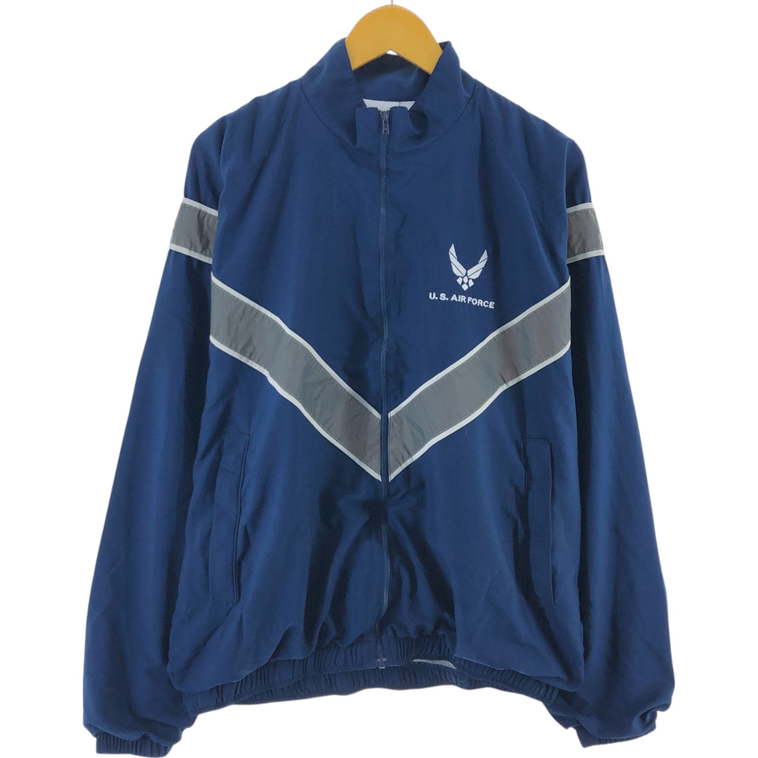 Civilian USAIR FORCE PTU Training Jacket Windbreaker Made in USA MED LONG Men's M equivalent /eaa514246
