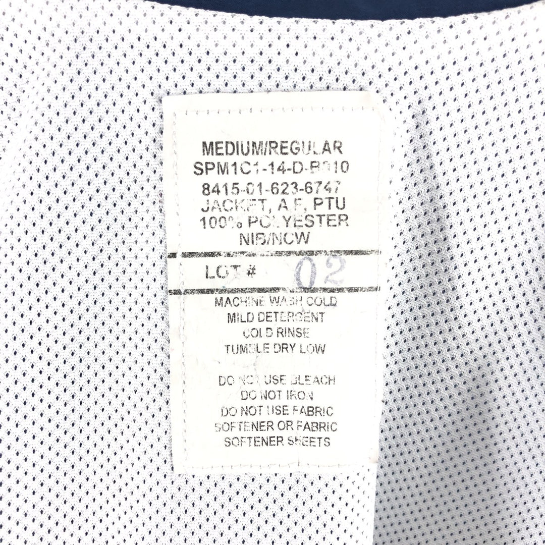 Genuine US military USAIR FORCE PTU training jacket windbreaker made in USA MEDIUM/REGULAR equivalent to men's M /eaa514247