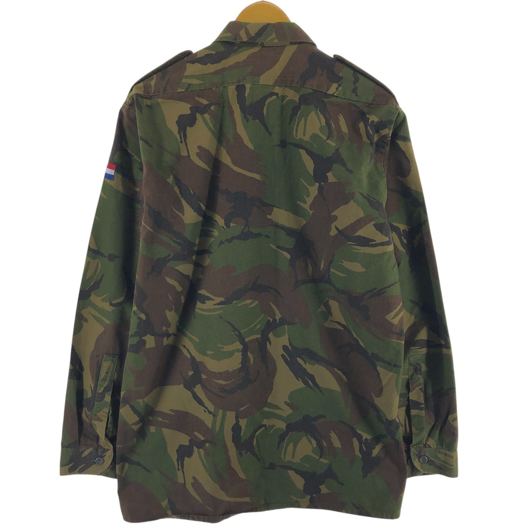 Dutch military genuine camouflage pattern BDU military jacket 8000/0510 equivalent to men's XL / eaa514257