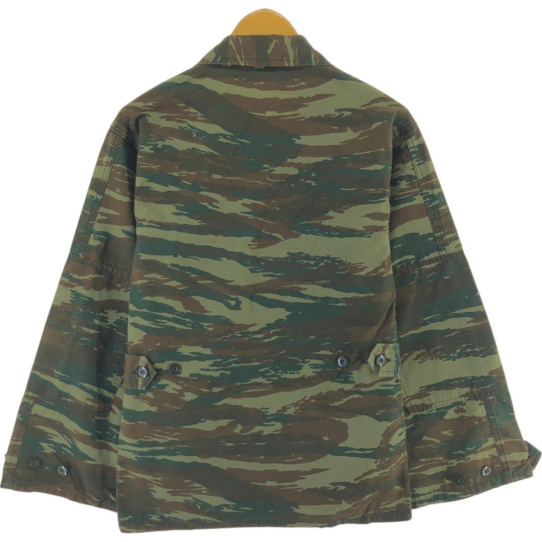 Greek Military Camouflage Pattern Lizard Camo BDU Military Jacket Men's Size L / eaa514258