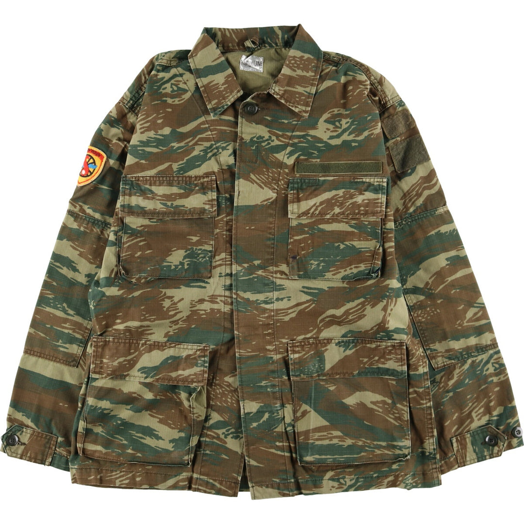 Greek Army Camouflage Pattern Lizard Camo Ripstop Military Jacket MEDIUM Men's M equivalent /eaa514259