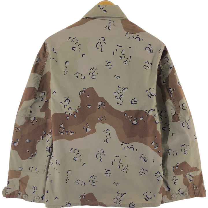 80'S US Military Camouflage Pattern 6C Desert Chocolate Chip Camo BDU Military Jacket Made in USA MEDIUM-REGULAR Men's M equivalent /eaa514260