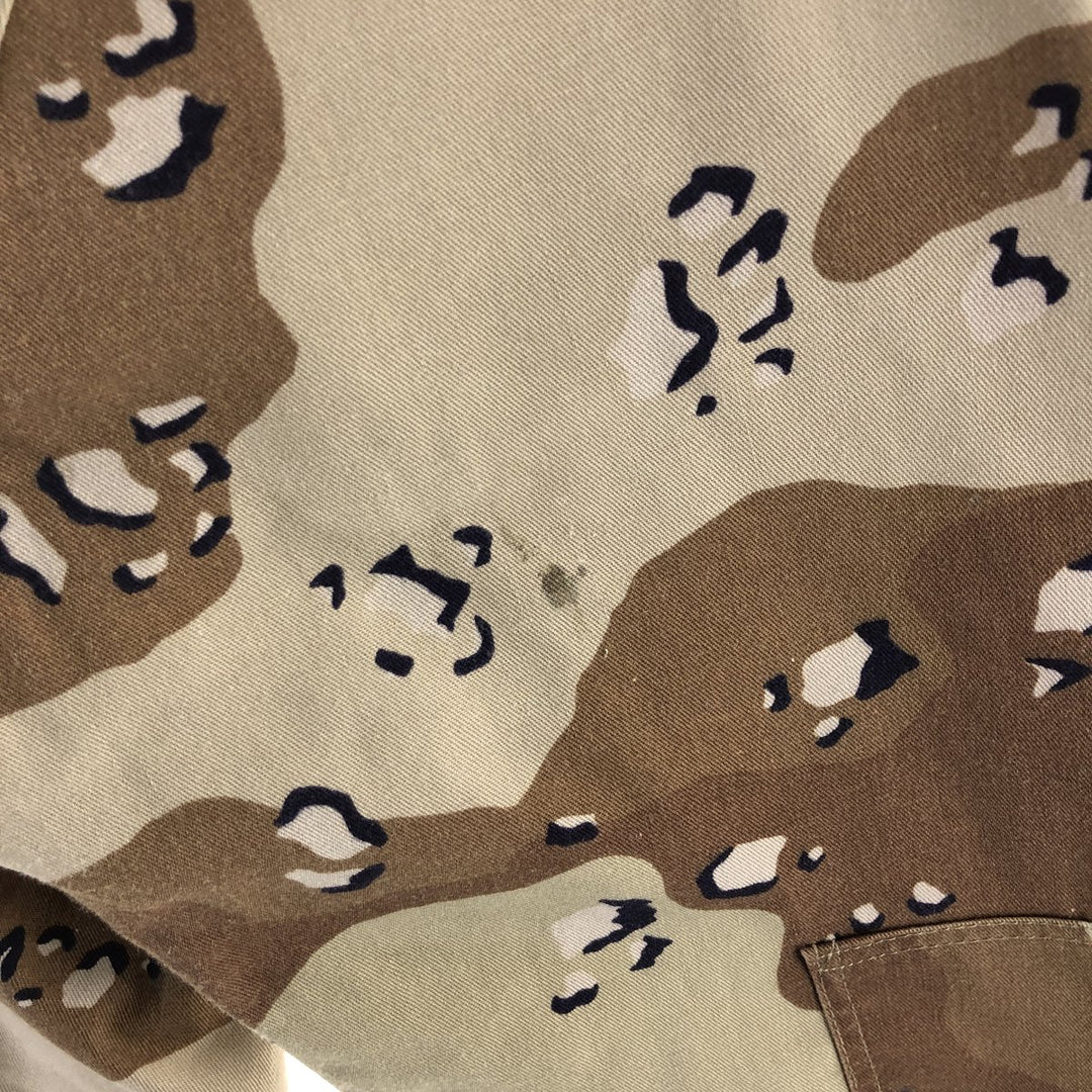 80'S US Military Camouflage Pattern 6C Desert Chocolate Chip Camo BDU Military Jacket Made in USA MEDIUM-REGULAR Men's M equivalent /eaa514260